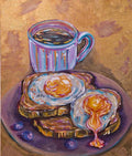 Two Eggs - Painting on Canvas